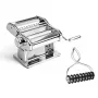Marcato Atlas+ Chrome Nudelmaschine mit Pastabike Multi-Cutter