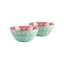 Guzzini Le Murrine 2er-Schüssel-Set 12 cm Matcha-Grün/Weiß/Mauve