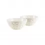 Guzzini Le Murrine 2er-Schüssel-Set 12 cm Perlmutt/Weiß/Perlmutt