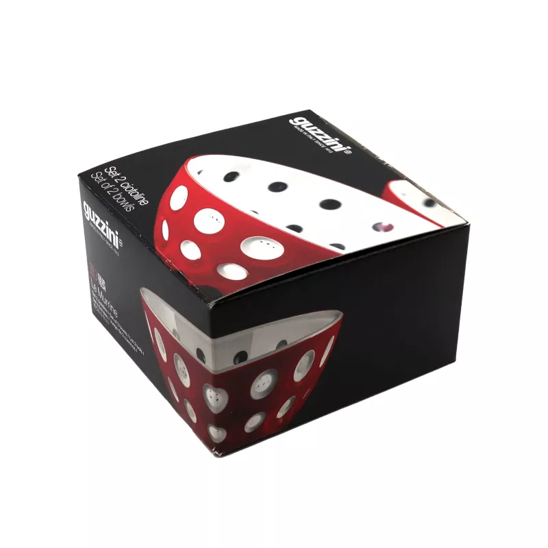 Guzzini Le Murrine 2er-Schüssel-Set 12 cm Perlmutt/Weiß/Perlmutt