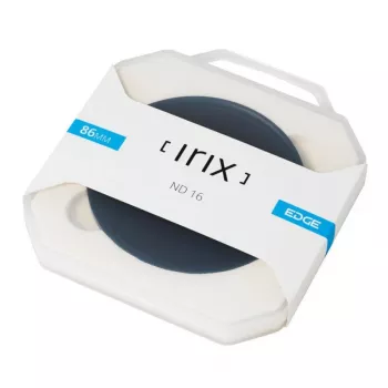 Irix Edge ND16 Neutraldichtefilter 86mm - 4-Stufen Lichtreduzierung, mehrfachvergütetes optisches Glas, schlanker Aluminiumrahmen