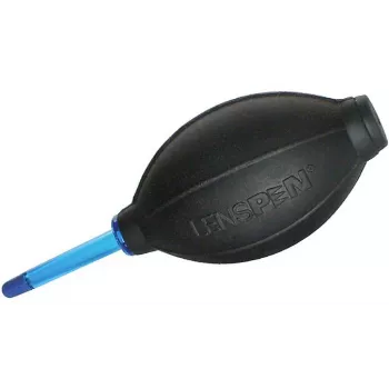 Lenspen HB-1 Luftgebläse für die optische Reinigung, Silikonball, kratzfeste Düse, Schwarz mit roter Spitze