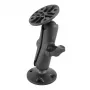 RAM Mounts B-Size Doppelkugelarm mit zwei runden Basen Montageset