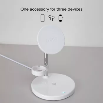 SBS TEWIRMAG3IN1 3-in-1 kabellose Ladestation mit MagSafe für iPhone, Apple Watch und AirPods
