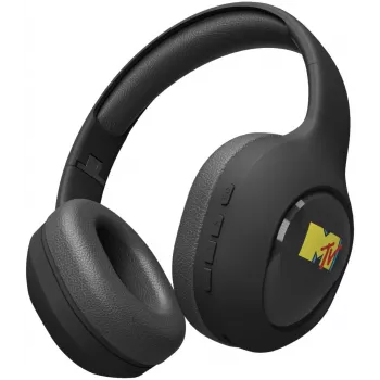 JAZ TEJZHEADMTVK On-Ear Stereo-Kopfhörer mit Mikrofon, faltbar, Schwarz