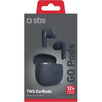 SBS Go Pods kabellose TWS-Ohrhörer, Dunkelblau (TEEARTWSGOPODSG)