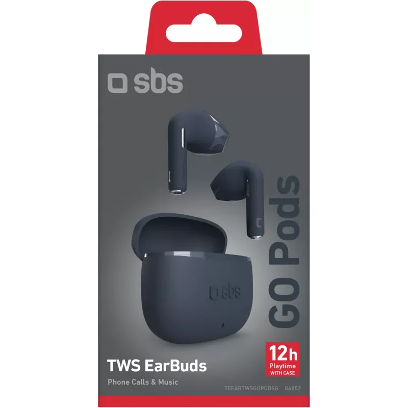 SBS Go Pods kabellose TWS-Ohrhörer, Dunkelblau (TEEARTWSGOPODSG)