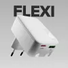 SBS TETRGANUSBTCFOLD20W 20W GaN USB-C faltbares Wandladegerät Weiß