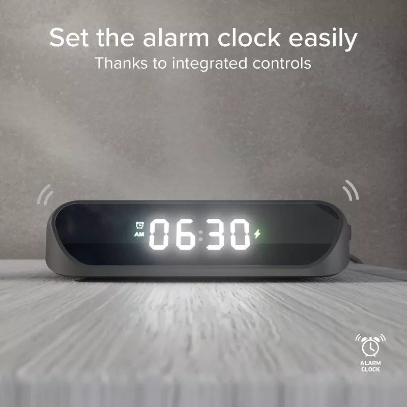 SBS Wecker mit 15-W-Wireless-Ladegerät (TEWIRCLOCK)