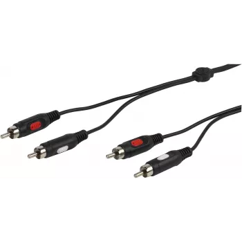 Vivanco Audiokabel 2xRCA auf 2xRCA 2.5 m (VVA2RCA25MMK)