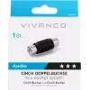 Vivanco RCA-auf-RCA-Audioadapter (VVAADAPRCAFF)