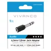 Vivanco VVAJACKAD35F63M 3,5-mm-Klinkenadapter (Buchse auf Stecker) Stereo