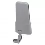 Vivanco VVANOUT42DBG Aktive Außenantenne für DAB/DAB+ und DVB-T/DVB-T2, 42 dB Verstärkung, F-Stecker, Schwarz/Grau