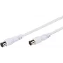 Vivanco Antennenkabel 3 m, Stecker auf Buchse (VVANX30MFW)