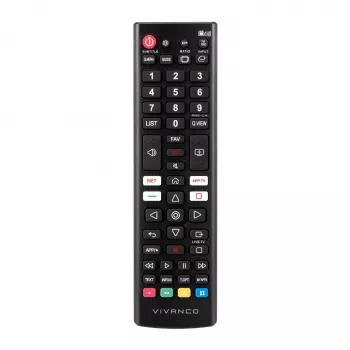 Vivanco VVREMOTELGK Universelle Fernbedienung für LG Fernseher - Schwarz