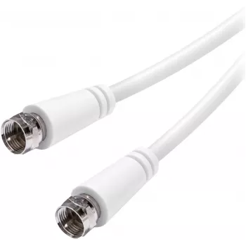 Vivanco SAT-F-Kabel 3 m, weiß (VVSAT30MMNW)