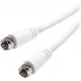 Vivanco SAT-F-Kabel 3 m, weiß (VVSAT30MMNW)