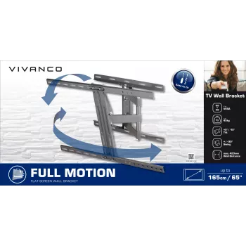 Vivanco TV-Wandhalterung voll beweglich 65" 45 kg (VVTVVESA60045XLOK)