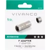 Vivanco Adapter F-Stecker auf Koaxialbuchse (VVSATCOAXSATMF)