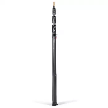 Manfrotto 1004BAC-3 Luftgefederter 4-Sektionen Lichtstativ-Set (3er-Pack, Schwarz)