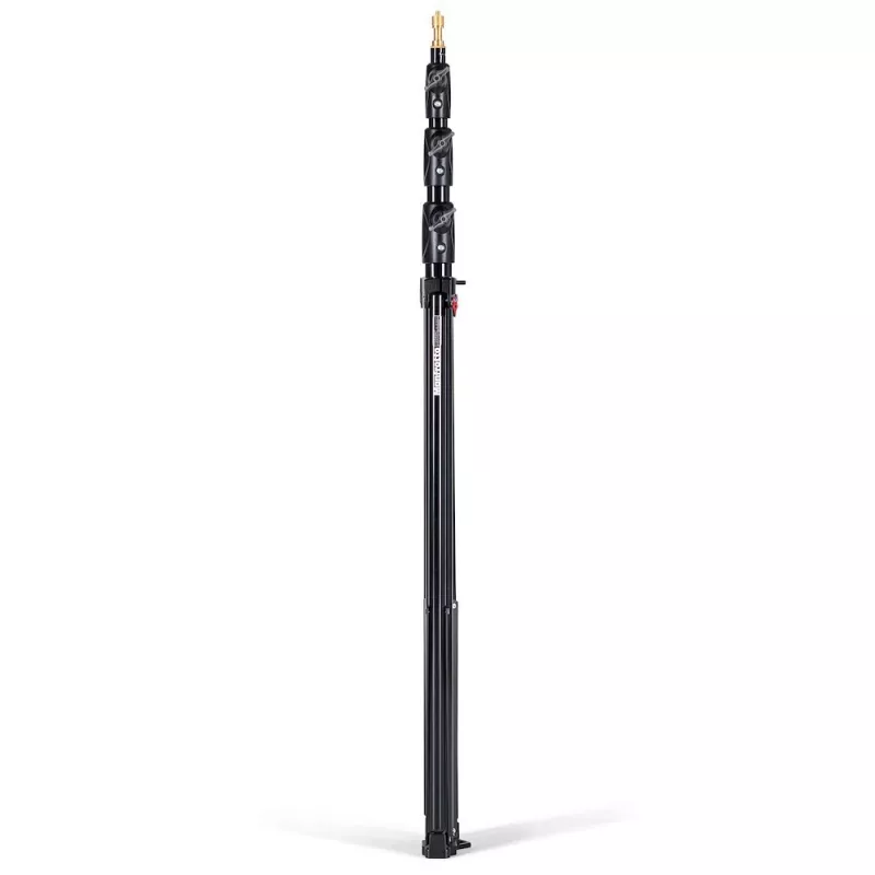 Manfrotto 1004BAC-3 Luftgefederter 4-Sektionen Lichtstativ-Set (3er-Pack, Schwarz)