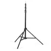 Manfrotto 1004BAC-3 Luftgefederter 4-Sektionen Lichtstativ-Set (3er-Pack, Schwarz)