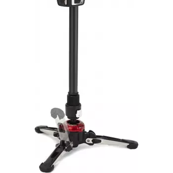 Manfrotto MVMXPROBASE Fluid-Stativfuß mit FLUIDTECH 3D-Bewegung für XPRO-Stative, Schwarz