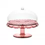 Guzzini Vanity Kuchenständer mit Glasglocke, Mauve, 30 cm