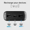 SBS Solar Power Bank 20000 mAh Fast Charge Schwarz
