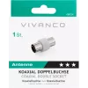 Vivanco Antennenadapter, Koaxialkupplung (VVANADATFF)