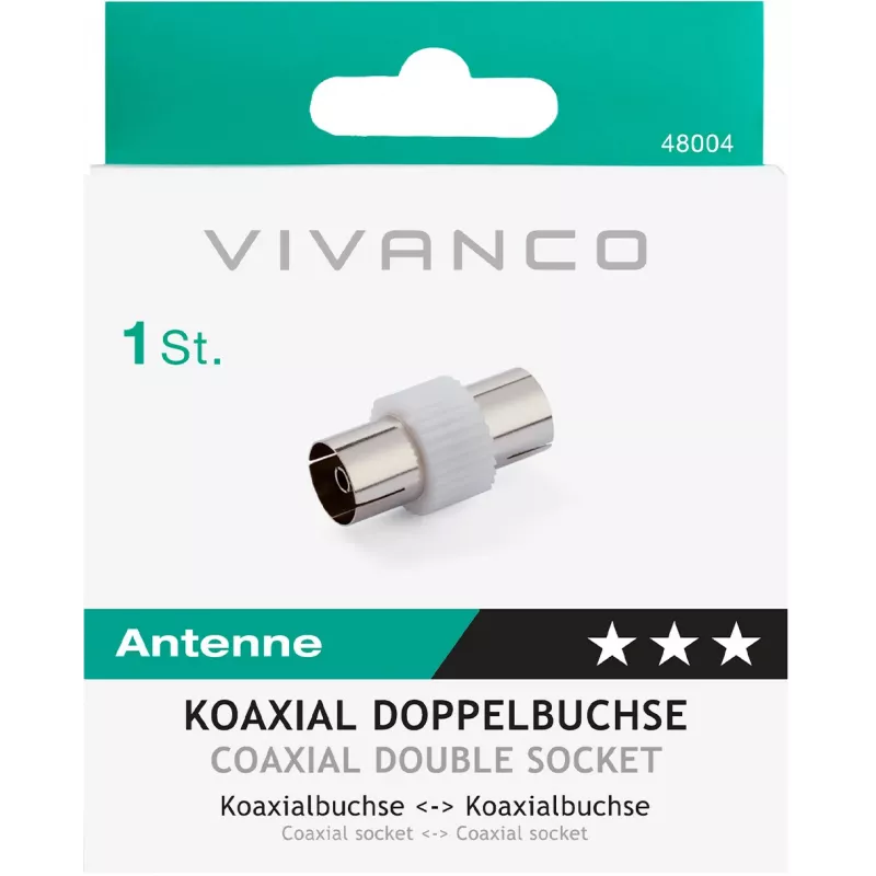 Vivanco Antennenadapter, Koaxialkupplung (VVANADATFF)