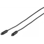 Vivanco Toslink optisches Kabel, vergoldet, Stecker-Stecker, 2 m, schwarz (VVATOSL20K)