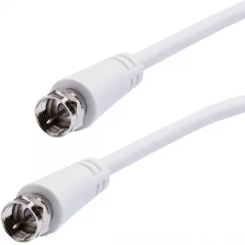 Vivanco SAT-F-Kabel 5 m, weiß (VVSAT50MMW)