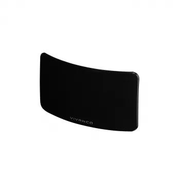 Vivanco VVTVANTMCIRCLE Innenantenne für DVB-T/T2 mit 28 dB Verstärkung, LTE/4G/5G-Filter, DAB/DAB+-Unterstützung, Schwarz