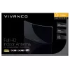 Vivanco VVTVANTMCIRCLE Innenantenne für DVB-T/T2 mit 28 dB Verstärkung, LTE/4G/5G-Filter, DAB/DAB+-Unterstützung, Schwarz