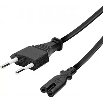 Vivanco Netzkabel, EU-Stecker auf Japan-8-Pin-Stecker, 1.25 m (VVITPOWERIT12)