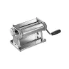 Marcato Atlas 150 Roller Premium Handnudelmaschine, verchromter Stahl, 150 mm Walzen, 10 Dickenstufen, Silber