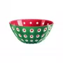 Guzzini Le Murrine Servierschale 25 cm Smaragdgrün/Weiß/Rot