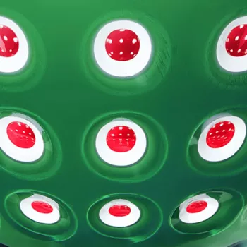 Guzzini Le Murrine 2er-Schüssel-Set 12 cm Smaragdgrün/Weiß/Rot
