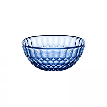 Guzzini Vanity Bowl 25 cm Denim Blue – Transparente SAN Servier- und Dekoschale, 2,5 L