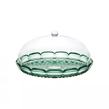 Guzzini Vanity Kuchenteller-Set mit Haube Matcha Green