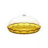 Guzzini Vanity Tortenständer mit Haube, Safrangelb