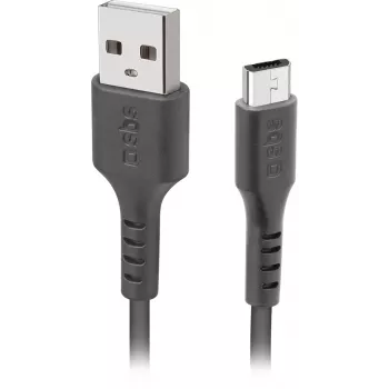 SBS USB-auf-microUSB-Kabel 1 m, schwarz (LTHL200)