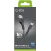 SBS USB-auf-microUSB-Kabel 1 m, schwarz (LTHL200)