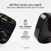 SBS TECARFM2USB Bluetooth FM-Transmitter mit Freisprechfunktion und Dual-USB-Ladefunktion