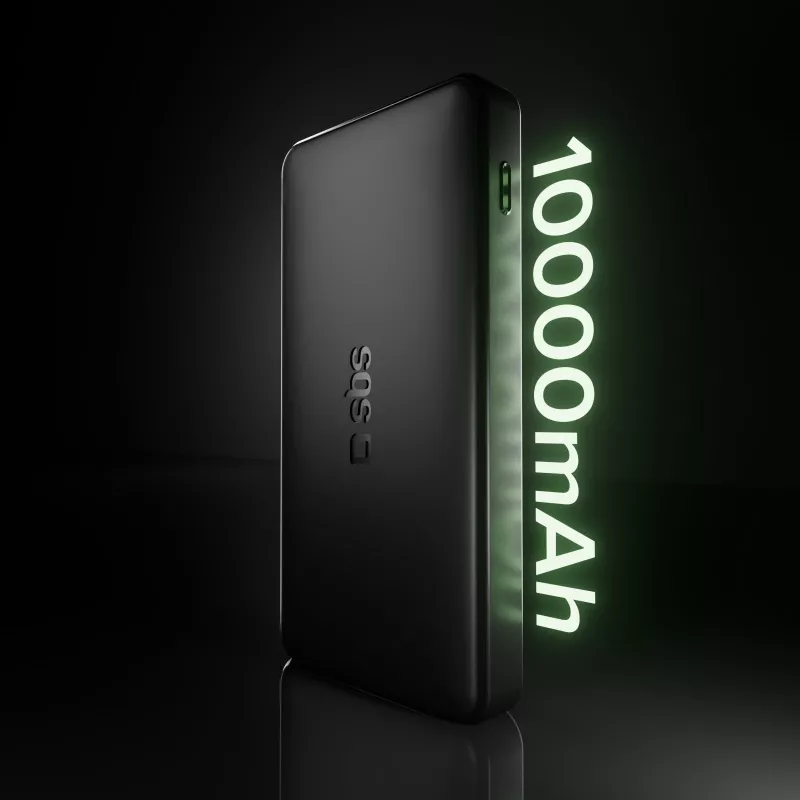 SBS TTBB10000FASTPD20K 10000mAh Power Delivery 20W Powerbank Schwarz