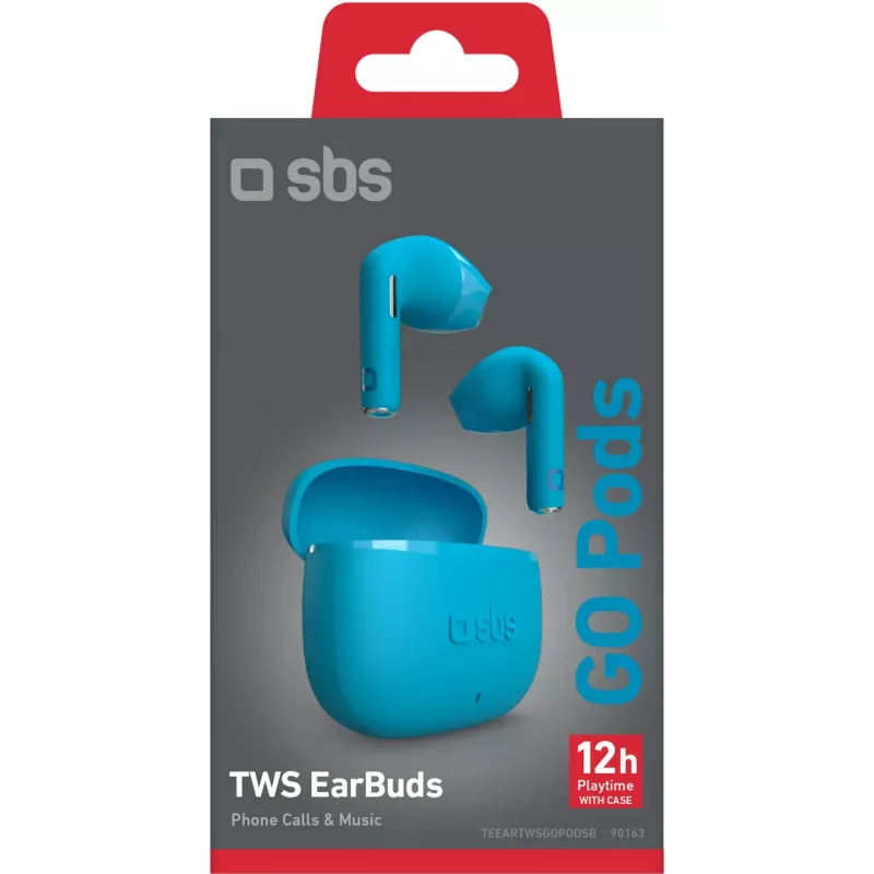 SBS Go Pods True-Wireless-Ohrhörer (TWS), Blau (TEEARTWSGOPODSB)