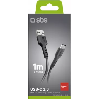 USB-auf-USB-C-Kabel SBS 1 m, Black (TECABLEMICROC10K)