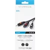 Audiokabel 3.5 mm auf 2xCinch Vivanco 2.5 m (VVAJACK2RCA25MMK)