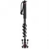 Manfrotto XPRO Monopod+ MVMXPROC5 Kohlefaser 5-Sektionen Video-Einbeinstativ mit FLUIDTECH-Basis